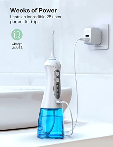 Water-Flosser-Cordless-Portable-Teeth-Cleaner-with-3-Modes-4-Jets-300ML-Water-Tank-IPX7-Waterproof-Powerful-Cleaning-Rechargeable-Dental-Oral-Irrigator-for-Travel-Home-Braces