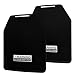 ULIONTAC Alloy Steel Weight Vest Plates 2.75lbs Hexagon Tactical Curved Plates for Weight Vest, Fixed Weight Plates for Training, Home Gym Workout 12x10 inch (Black)
