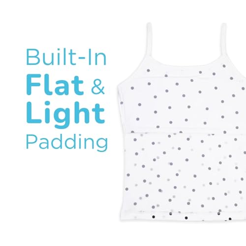 Image of YouGotPlanB Cotton Padded Camisole | Pack of 1 | Ages 8-16 Years | Built-in Light Padding | Full Coverage | Perfect for School