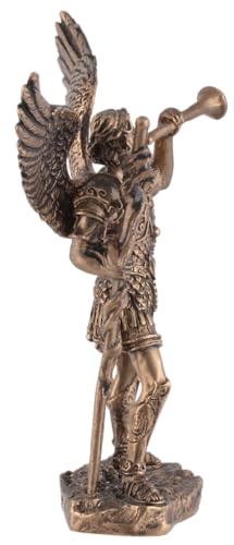 Archange Gabriel statue miniature bronze pour decoration de salon