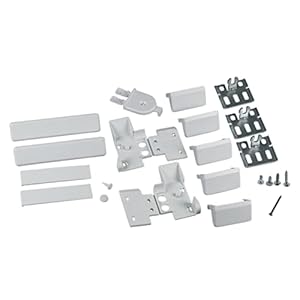 Befestigungssatz Flachscharnier Montageset Kunststoff weiß ORIGINAL Bosch 00491368 Kühlschrank Gefrierschrank Balay Miele Neff Junker Gaggenau Constructa Exklusiv KI884N KI124N KI880N accentline