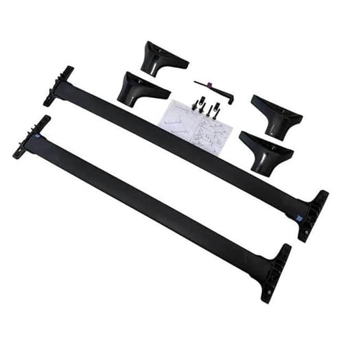 Barra techo para coches Toyota RAV4 2019-2022 transversal negra para equipaje superior