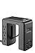 APC Desk Mount Power Station PE6U4, U-Shaped Surge Protector with USB Ports (4), Desk Clamp, 6 Outlet, 1080 Joules Black