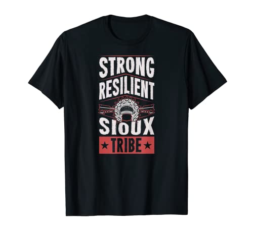 Fuerte y resistente Sioux Tribe Pride Native Tribal Pattern Art Camiseta