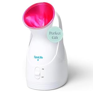 SpaLife Nano Ionic Facial Steamer – Face Steamer for Deep Facial Cleaning, Skin Hydration, and Pore Unclogging – Facial Humidifier for Skin Care – Portable and Professional Spa Facial Steamer