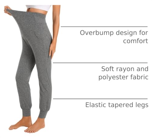 Image of V VOCNI Women's Maternity Joggers Pants Pregnancy Sweatpants