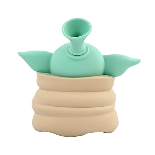 Yoda Bong Silicone Bong Mini Plastic Bongs With Smoking Bong Percolator, 14.5Mm Water Pipe Bowl 12Cm Water Bong With Stash Pot Smell Proof Container Hookahs Bong Acrylic Water Bong 1 Pack¡­ - 4