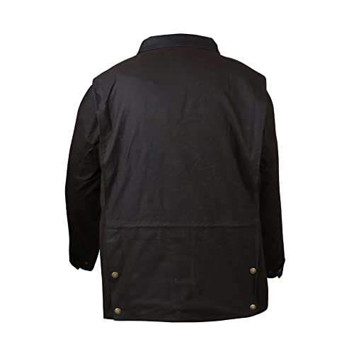 Image of Mens Oilskin Western Australian Waterproof Duster 3 /4 Length Coat 23102BZ