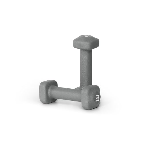 Tone Fitness Neoprene Dumbbell Weight Pairs with Anti-Roll Square Head | Multiple Options