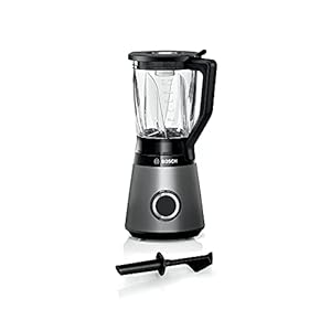 Bosch VitaPower Serie 4 Blender, ProPerformance systeem, 1200 Watt, roestvrijstalen messen, ThermoSafe blenderkan, 2 snelheden en pulse functie, MMB6172S, zilver