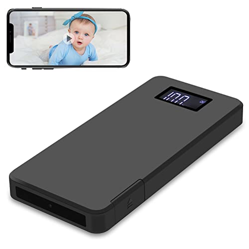  ZUNHAI Telecamera Spia Wifi Mini Telecamera Nascosta 4K 10000mAh Portatile Videocamera Microcamera Senza Fili della del Movimento/Visione Notturna Videocamera Sorveglianza