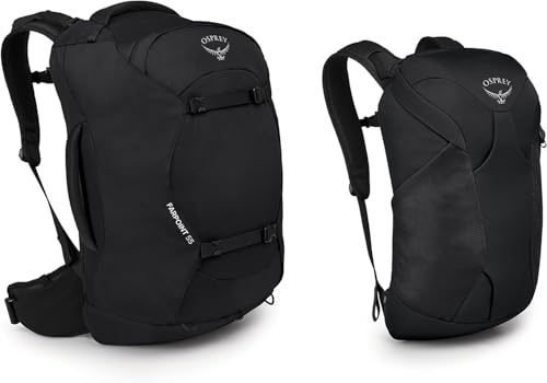 Osprey Farpoint 55L Men's Travel Backpack, Black - Image 10