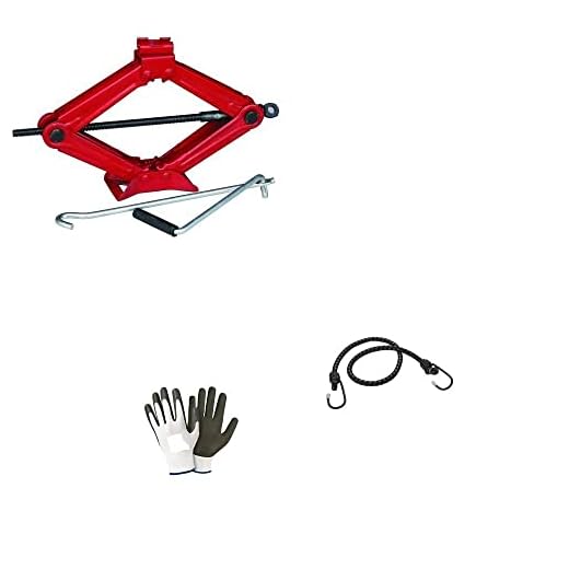 COMPATIBILE CON AUDI A6 ALLROAD CRIC A PANTOGRAFO CON ASTA GIREVOLE CRICK PER SOLLEVAMENTO GOMME PNEUMATICI AUTO CON MANIGLIA E BASE IN ACCIAIO UNIVERSALE FINO A 2 TONNELLATE