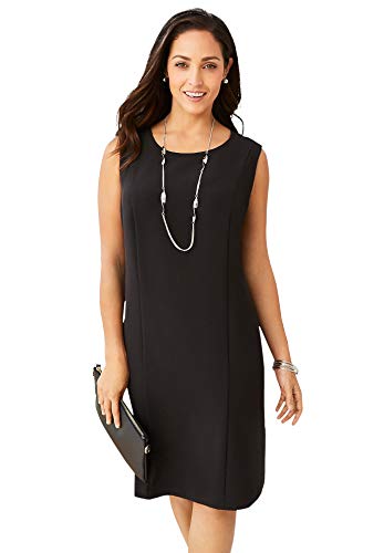 Jessica London Women's Plus Size Bi-Stretch Sheath Dress - 28 W, Black