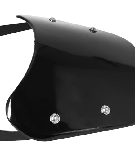 Pare-brise moto universel noir avec déflecteur de vent réglable pour phare custom Harley