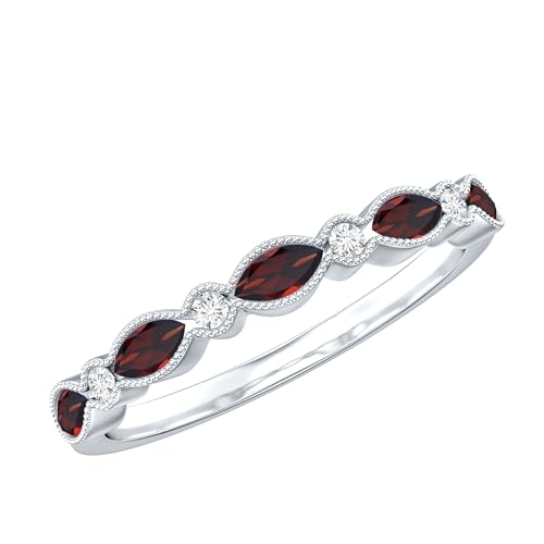 Rosec Jewels Natural Garnet Eternity Band