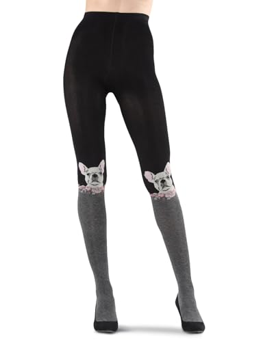 Image of MeMoi Cat Face Design Sweater Tights