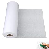 Fusible Interfacing Fabric – 1 Pack 78.8in x 39.3in Single-Sided Adhesive Non-Woven Interlining, Medium Weight Iron-On Backing for Sewing, Embroidery, Collars, Cuffs, Appliqués, Garments