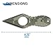 MTech USA – Fixed Blade Knife – Neck Knife – Green Camo Coated Blade and Handle, Full Tang, Nylon Fiber Sheath w/ Pocket Clip/ Chain - Hunting, Camping, Survival, Tactical, EDC – MT-588DG