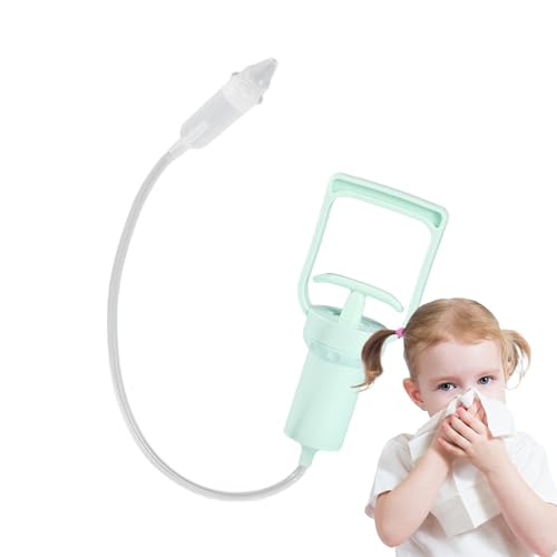 Aspirador Nasal Bebé Manual con Bomba, Sacamocos bebe, Saca mocos para bebes, Punta de Silicona suavesAntirreflujo – Limpieza Nariz Recién Nacido y Niño, aspirador nasal reutilizable