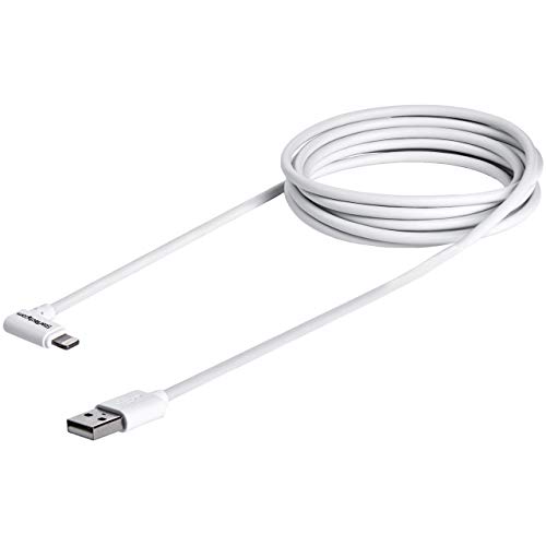 Startech.com Angled Lightning To Usb Cable - 2M (6Ft) - White - Apple Mfi Certified (Usblt2Mwr) #TOP4