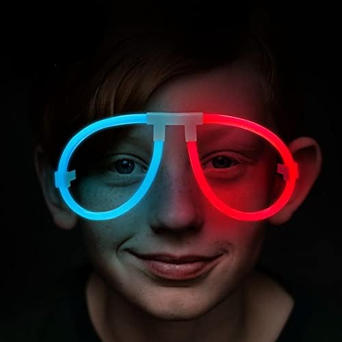 Glow Sticks Bulk 50ct Glow Eyeglasses, Glow In The Dark