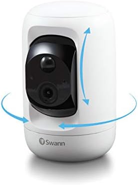 Swann camera with blue arrows indicating pan and tilt movement