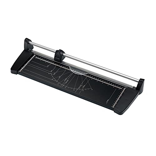 Cortadora de papel resistente, cortador de guillotina para A4, A3, A2, capacidad de 10 hojas, base de metal duradera para cartulina y laminado, ideal para oficina o uso doméstico