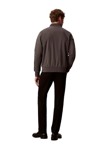 Image of Calvin Klein Men's Matte Logo Zip Bomber Jacket