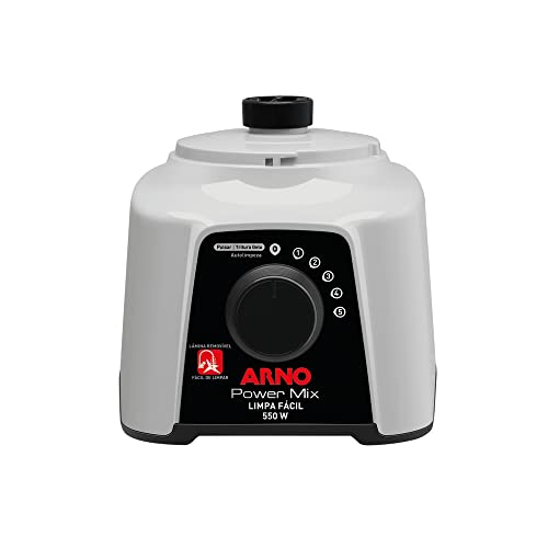 Liquidificador Power Mix Limpa Fácil, Cinza Claro, 220v, Arno