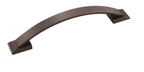 Image of Amerock | Cabinet Pull | Oil Rubbed Bronze | 5-1 /16 inch (128 mm) Center to Center | Candler | 1 Pack | Drawer Pull | Drawer Handle | Cabinet Hardware