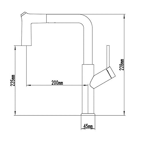 Grifo para ollas de latón antiguo extensible para pared de cocina 5