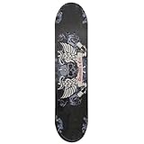 Skate Semi Profissional Montado Completo Modelos, Montado Skate Infantil Semi Profissional Juvenil Radical Skateboard Criança Shape com Lixa - Arte de Rua (Caveira)
