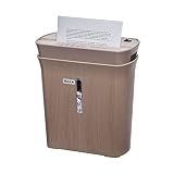 Woozoo, Destructeur de documents / broyeur papier, 8 feuilles, Technologie de coupe croisée, Corbeille 8.9L, Papier A4 - Personal Shredder Cross Cut P8GCD - Couleur bois