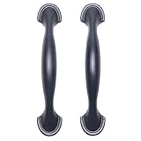 25 Pack Cabinet Pull Matte Black Drawer Pulls Handle Cabinet Handle - 3 Inch (76mm) Hole Center