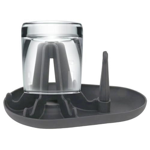 Flaschenorganizer aus Silikon, belüftete Trockenfalle, Wassertischregal, Flaschenhalter für Wein, Wasser, mit natürlicher Belüftung, kompakt, waschbar, für Küche, Esszimmer, Buffet