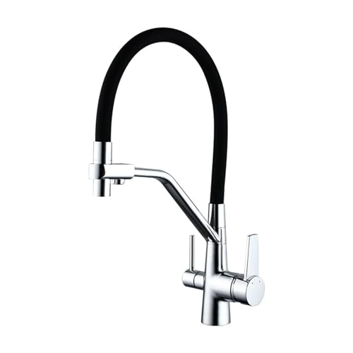 Filtre à eau de robinet de cuisine anti-calcaire avec jet rotatif 360°