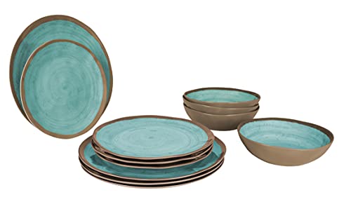 Bo-Camp Halo Vajilla, Unisex, Aqua/Terracota, Talla única Cover
