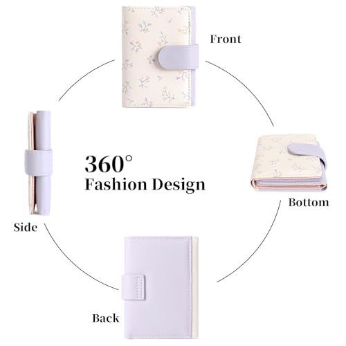 Image of RNIEGA Small Wallets for Women Trifold Vegan Leather Wallet RFID Blocking Card Holders with ID Window