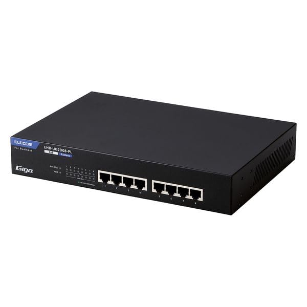 Amazon.co.jp: エレコム スイッチングハブ 8ポート ギガ PoE LAN