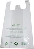 ✅ RÉUTILISABLES & ÉPAISSEUR 50 MICRONS Ces sacs à bretelles POLY GREEN sont fabriqués en polyéthylène 50 microns, garantissant une excellente résistance à la déchirure et une durabilité supérieure.