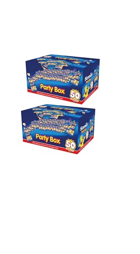Starmix Party Box – 50 Pack of 16 g Mini Bags - Pack of 2 (Total 1600 g) | Iconic Fruit, Cola & Foam Gums – Perfect for Parties & Sharing | Delicious Treat Size