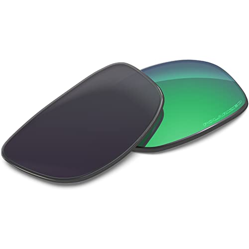 Image of Performance Replacement Lenses Compatible with Spy Optic Logan Polycarbonate Polarized Etched-Emerald Green