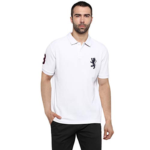 Image of Red Tape Men White Polo Neck T-Shirt