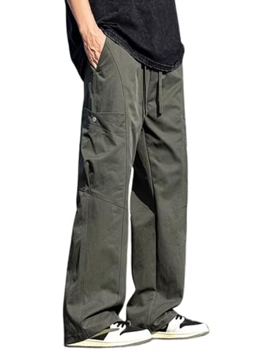 Image of Lymio Cargo for Men || Cotton Cargo Pant || Drawstring Waist Pant (Also Available in Plus Sizes) (145-148)