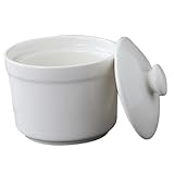 ABOOFAN Lidded Ceramic Stewing Bowl Steamed Egg Cup for Soups Desserts and Puddings Heat Resistant Versatile Kitchenware for Home and Restaurant Use