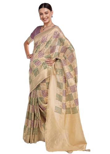 Sari traditionnel coton Jacquard Zalar pour vos fêtes et cérémonies indiennes