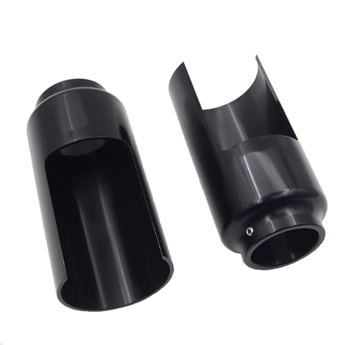 Aluminum Motorcycle Fork Cover Set Upper and Lower Fork Covers Tube Guards for Harley Softail Breakout FXBR FXBRS 2018-2021 Black by AKSYZ - Used condition - Image 3