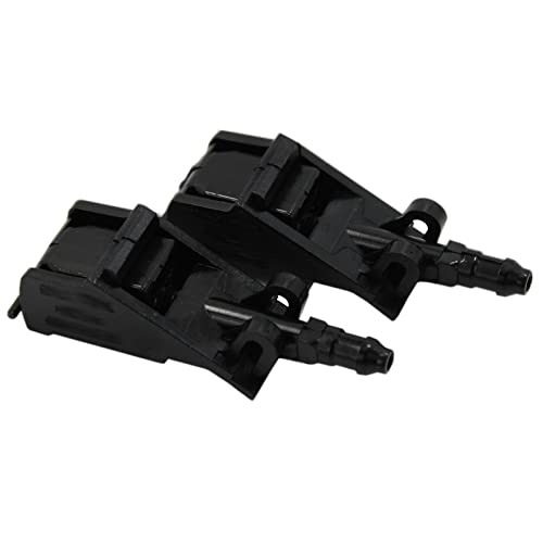BIAREN 2x Front Windscreen Washer Jet Nozzles For Volkswagen VW T5 Transporter Golf Mk4 Bora Polo Touareg Beetle Lupo Seat Cordoba Ibiza Toledo Skoda Superb Rapid 6E0955985 6E0955985A