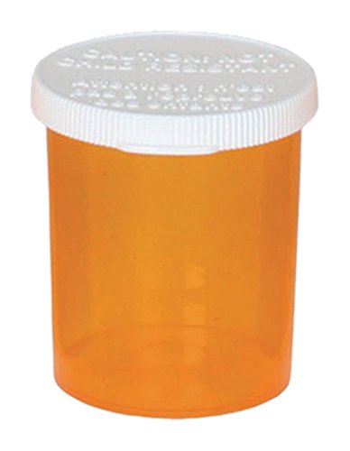 Ezy Dose Pill, Medicine, Vitamin Container & Vial | 20 Dram Storage | Child-Resistant Cap | Case of 180